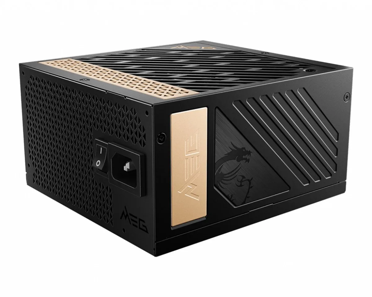 MSI MEG AI1300P PCIE5 Voeding 1300W - Modulair - Zwart