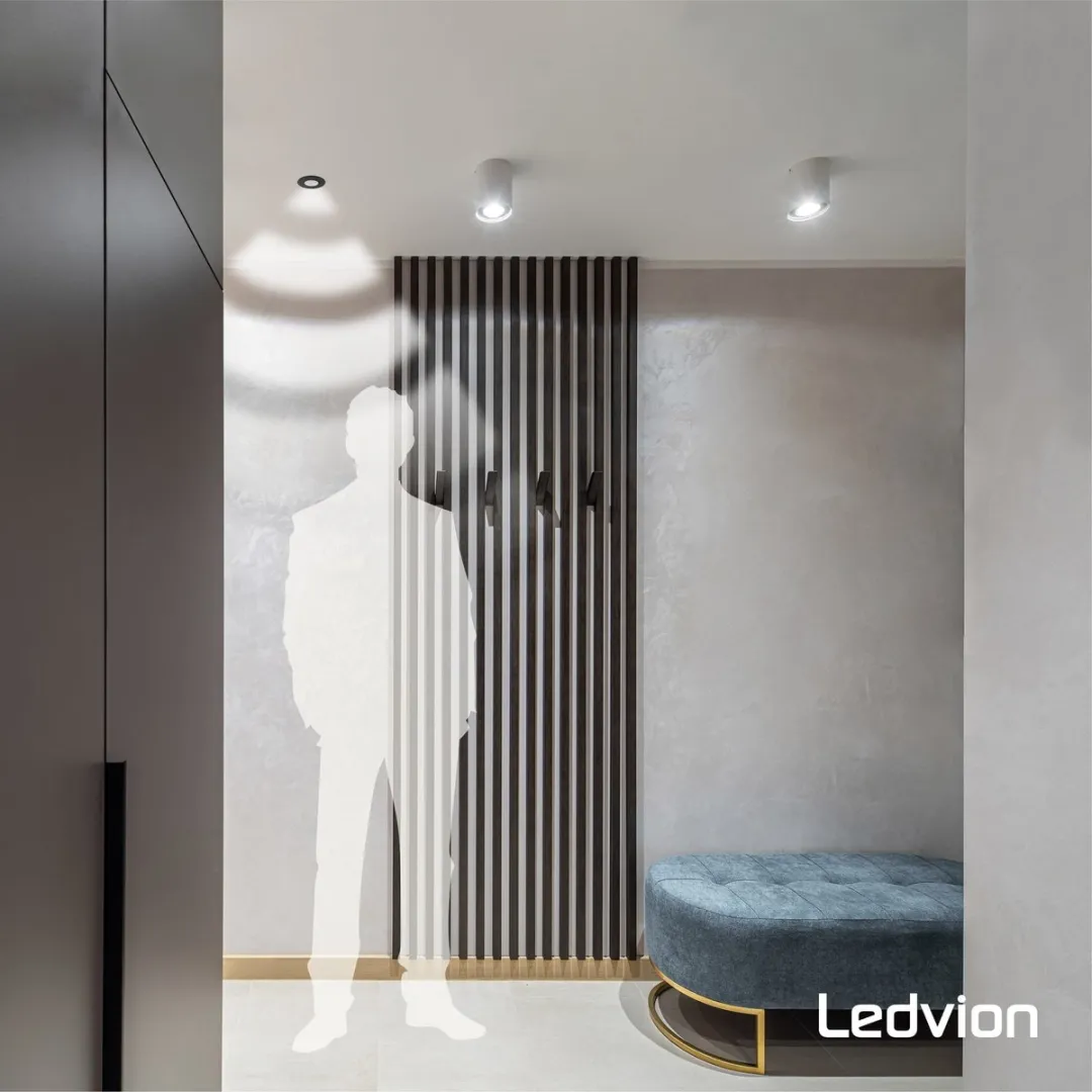 Ledvion Bewegingsmelder Inbouw IP65 8m - Zwart