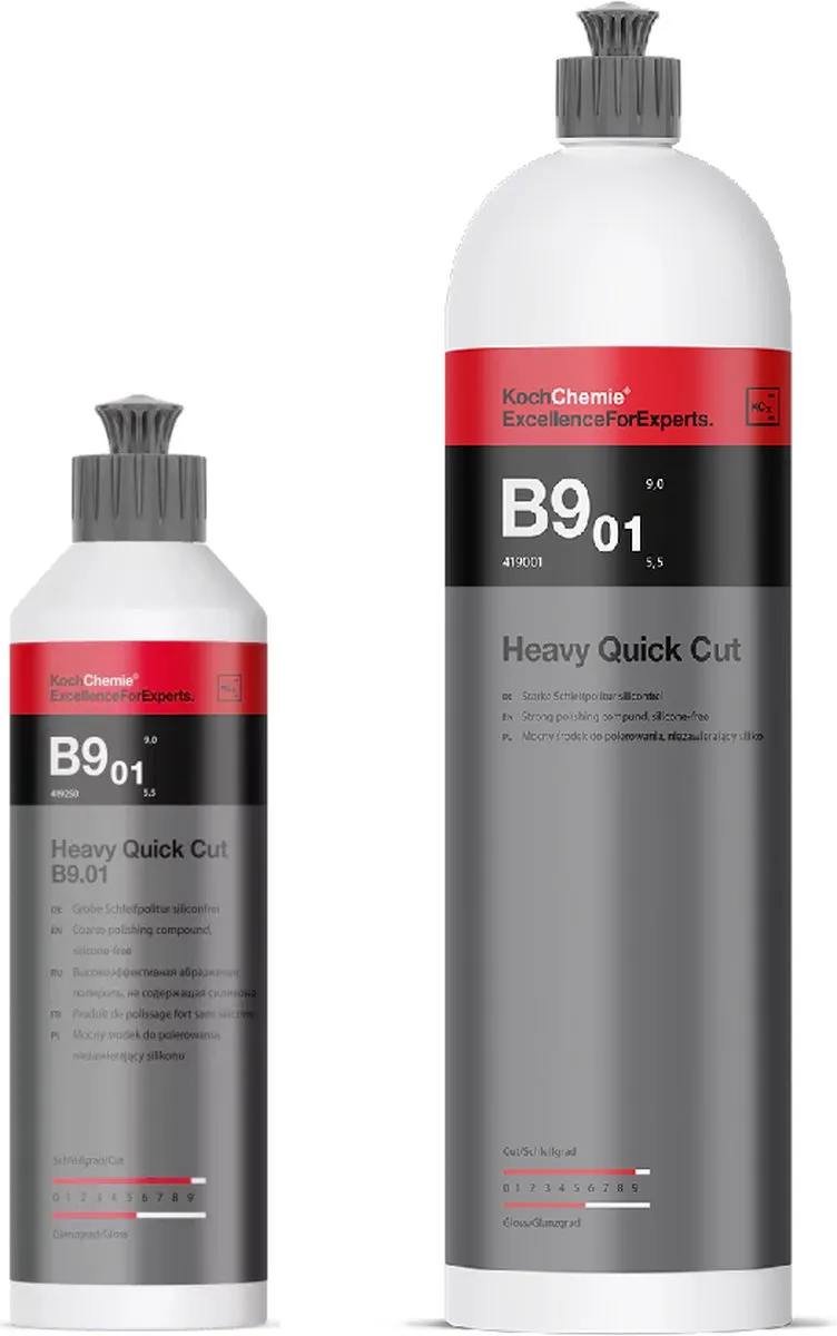 Koch Chemie B9.01 Heavy Quick Cut Polijstmiddel 1000ml - Meerkleurig