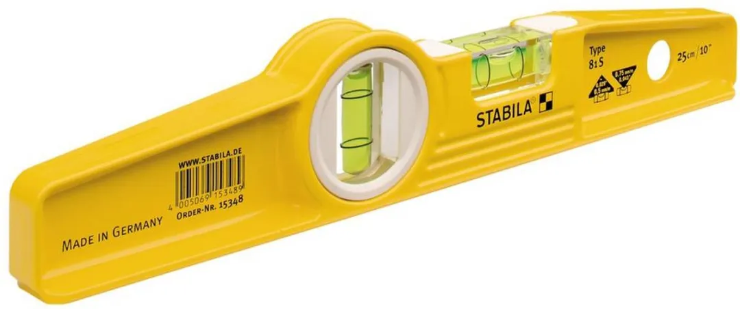 Stabila 81S Waterpas 25cm - Geel - afbeelding 6 van 6