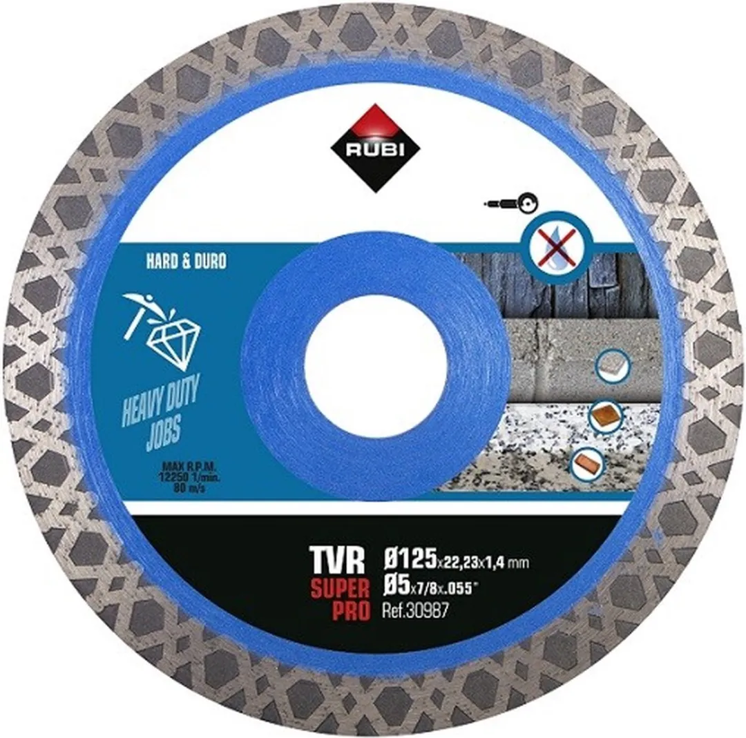 Rubi Diamantschijf Turbo Viper TVR 125mm x 22,2mm
