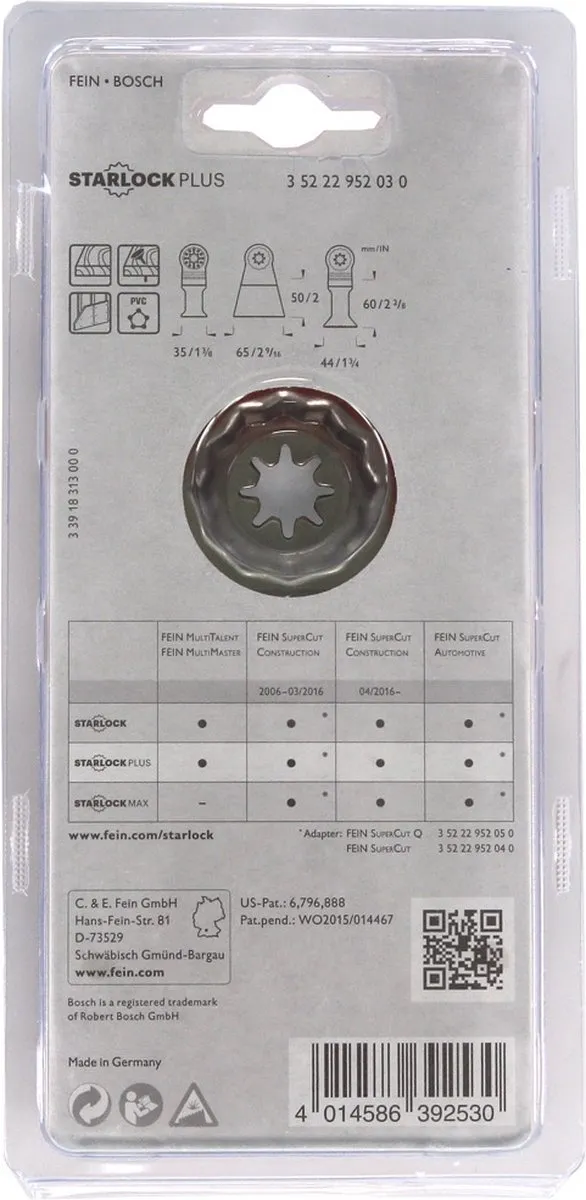 Fein 35222952030 E-Cut Zaagbladenset 3-delig - o.a. Aluminium/Hout