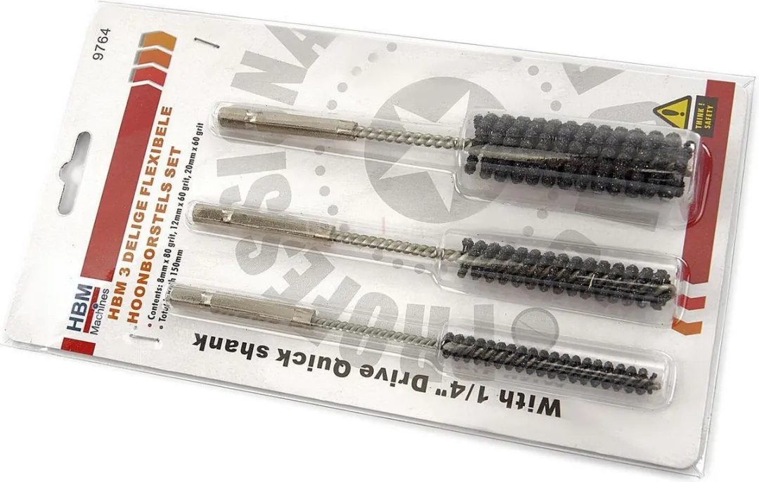 HBM 3-delige Flexibele Hoonborstels Set