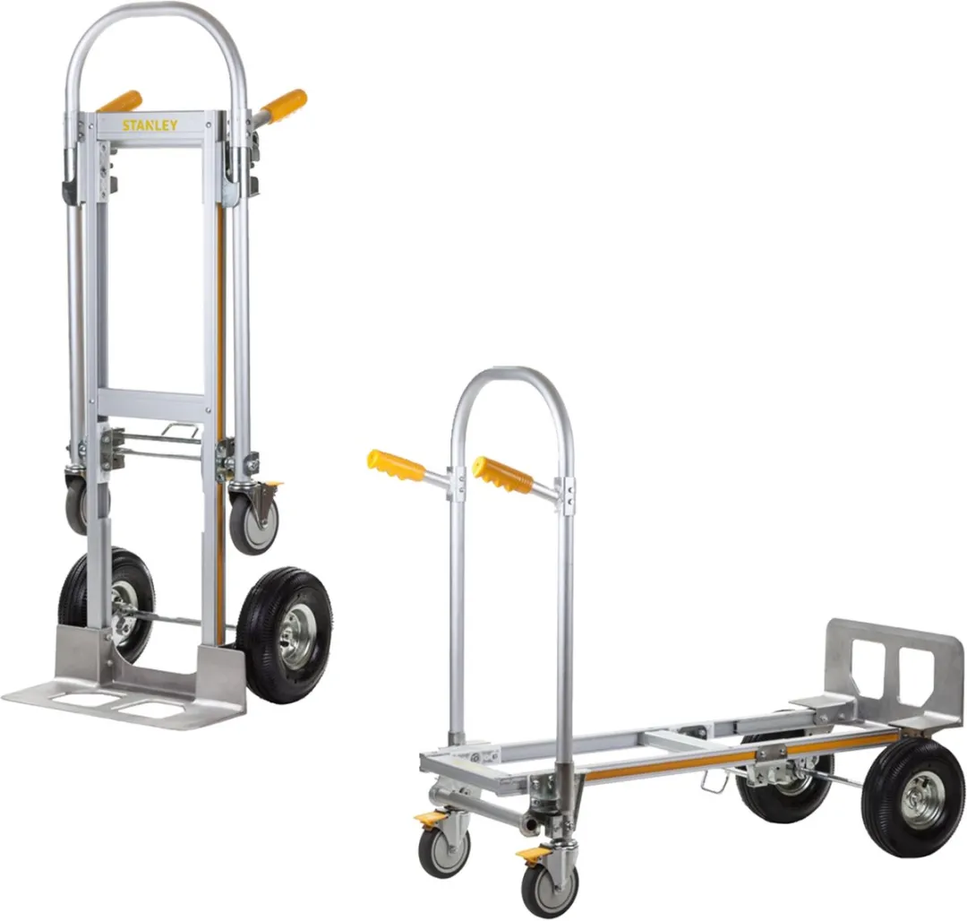 Stanley 2-in-1 Steekwagen SWXTI-MT515 - 250kg - 118x52x103cm - Zilver/Zwart/Geel