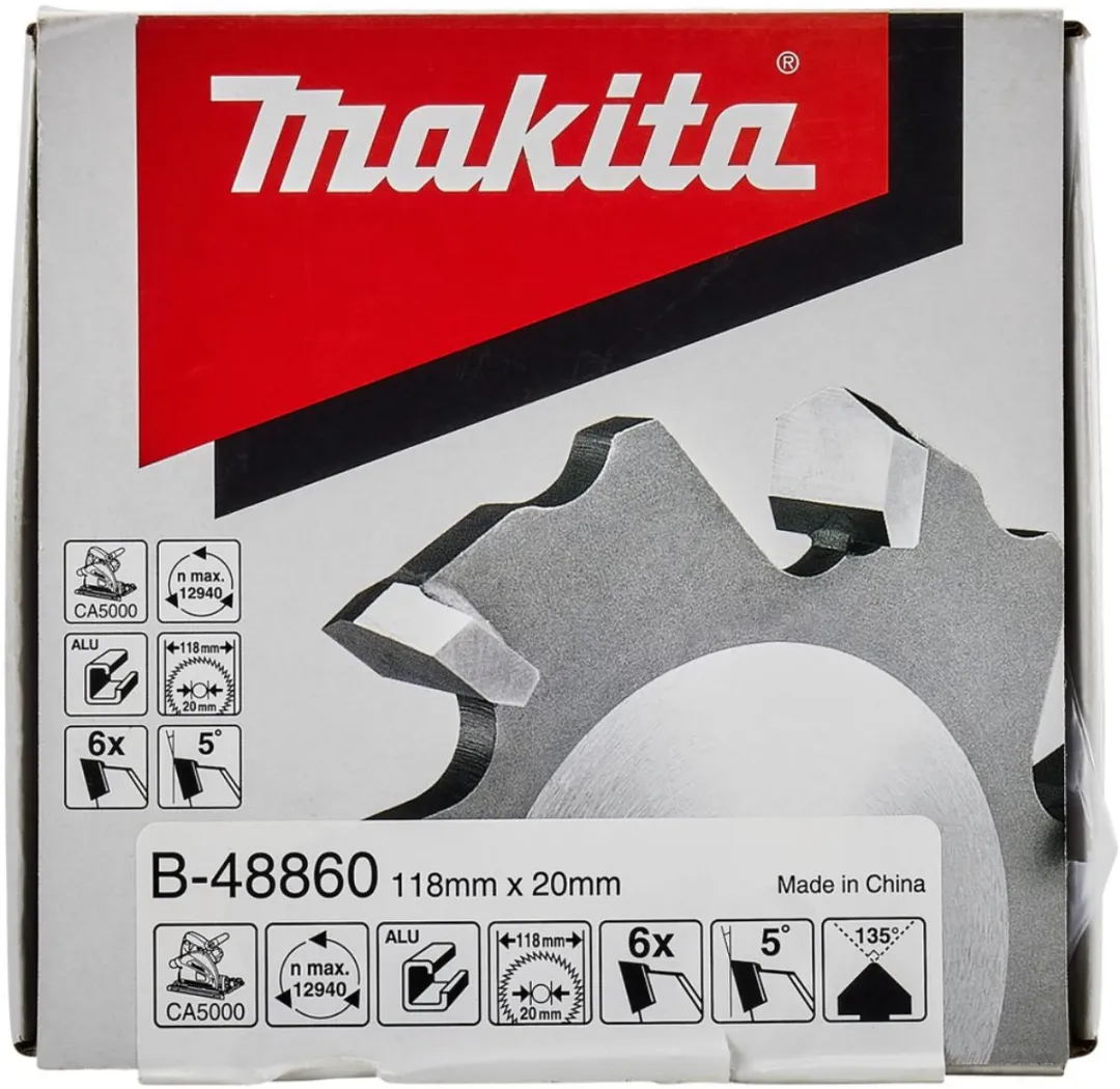 Makita CA5000XJ V-Groeffreesblad Aluminium