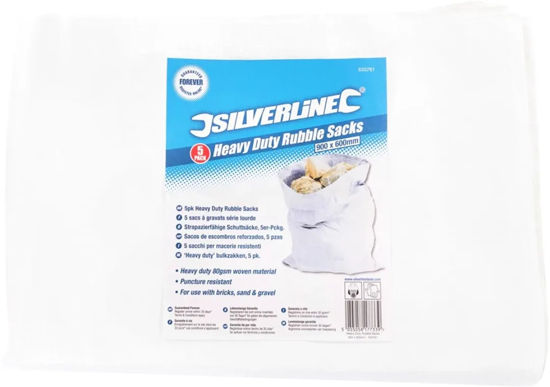 Silverline Bulkzakken 90x60cm - 10 Stuks - 20kg