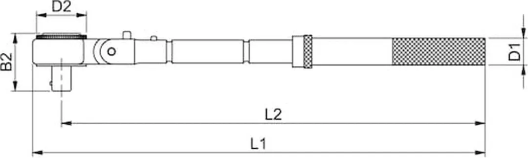 Würth 3/8 inch Verlengbare Knieratel - 3/8" Aansluiting