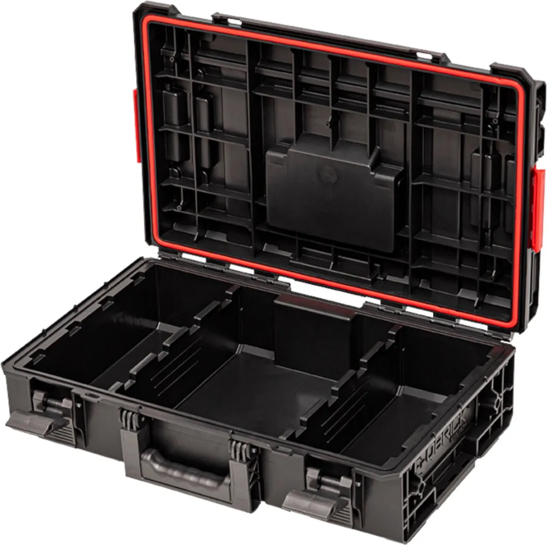 Toolbrothers RHINO XXL Gereedschapskoffer ECO Vario+ M - IP66 - Rood/Zwart - afbeelding 4 van 6