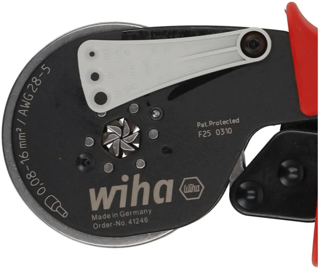 Wiha 41246 Krimpgereedschap Zeskantpersing - Zwart Rood