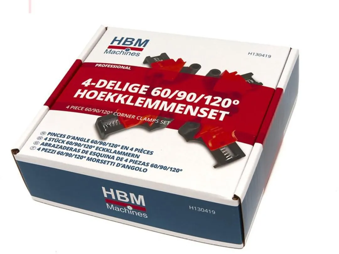 HBM 4-delige Hoekklemmenset - 60/90/120°