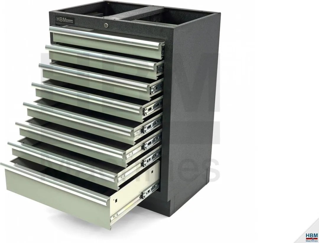 HBM 8 Laden PROFI Gereedschapskast - 8 Stuks
