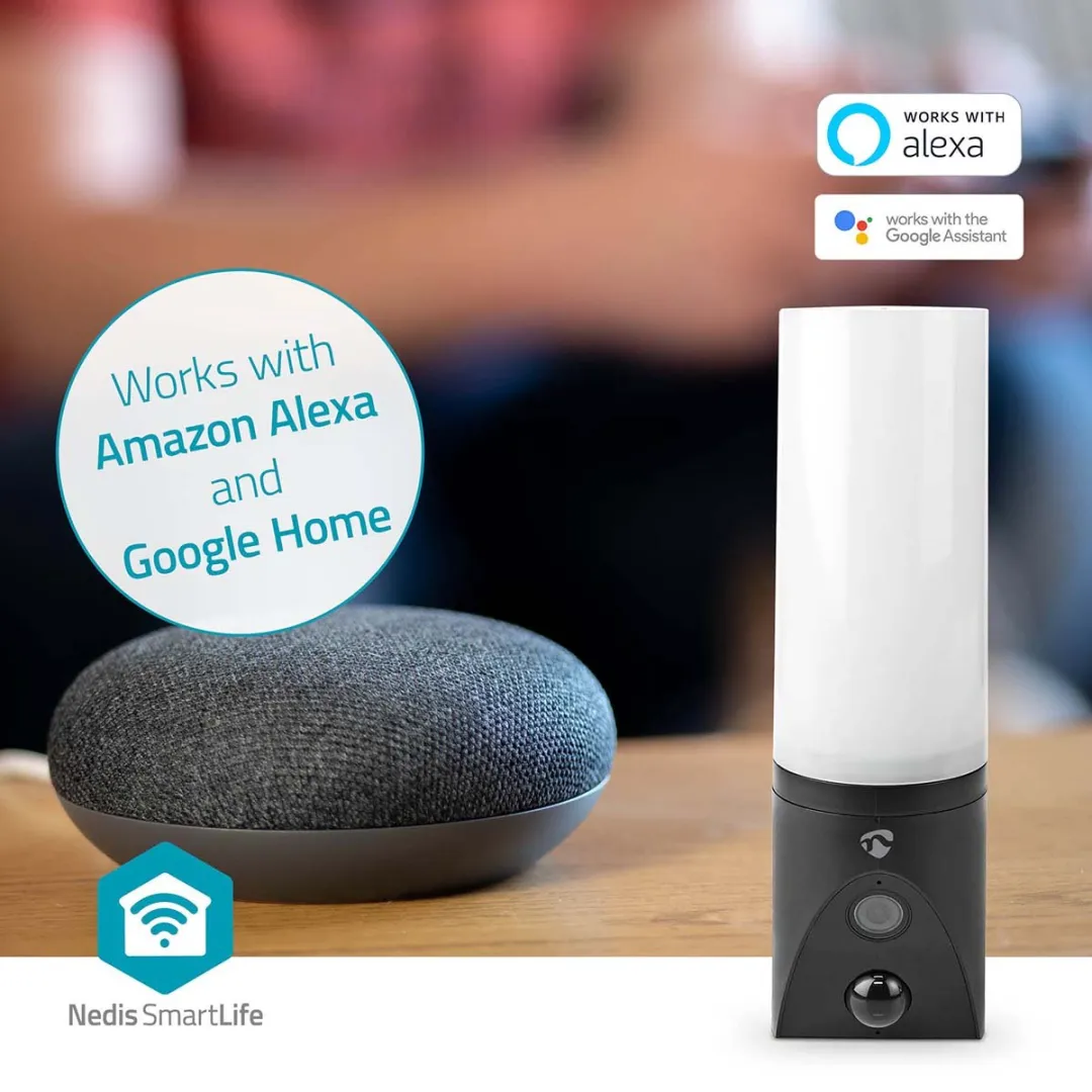 Nedis SmartLife WIFICOL20BK Beveiligingscamera - Full HD 1080p - Buiten - Zwart