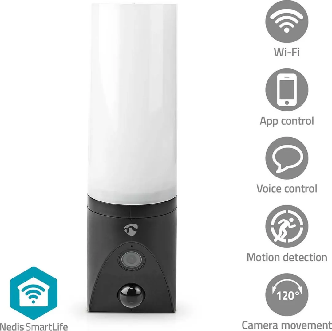 Nedis SmartLife WIFICOL20BK Beveiligingscamera - Full HD 1080p - Buiten - Zwart