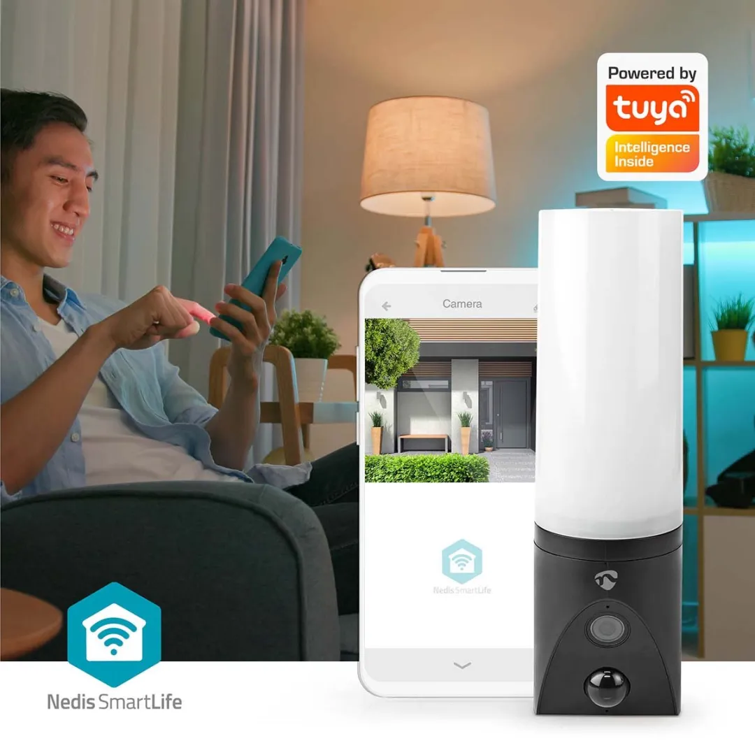 Nedis SmartLife WIFICOL20BK Beveiligingscamera - Full HD 1080p - Buiten - Zwart