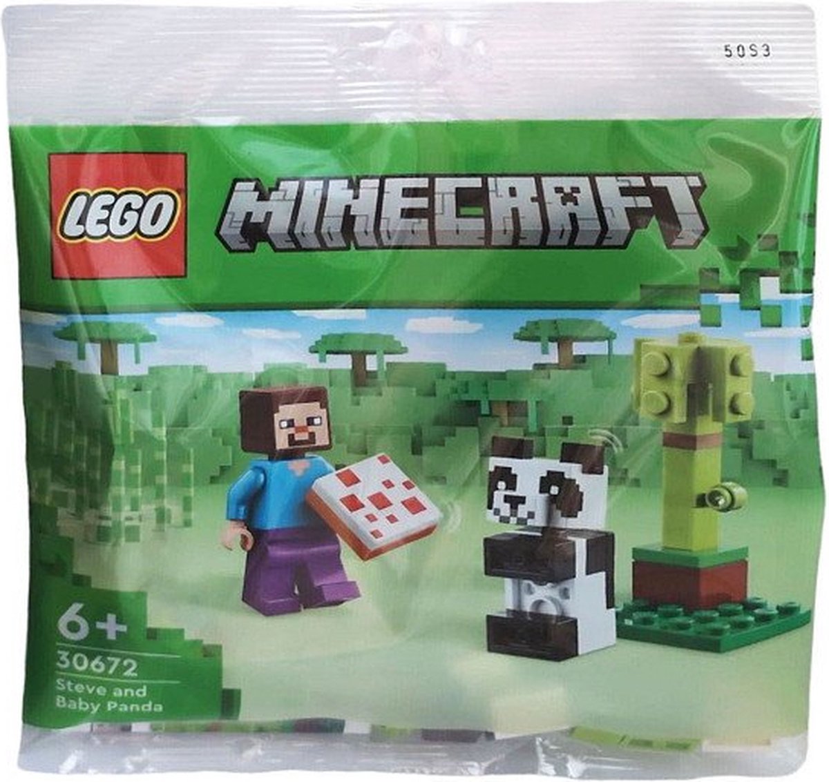 LEGO Minecraft 30672 - Steve en Babypanda (polybag)