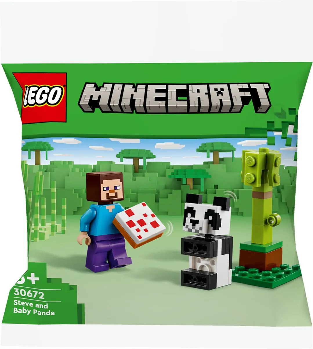 LEGO Minecraft Steve en Babypanda 30672