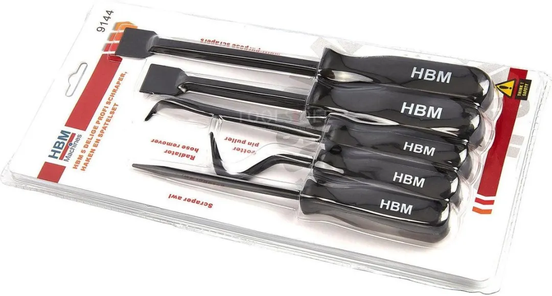 HBM 5-delige Profi Pakkingschraper Set