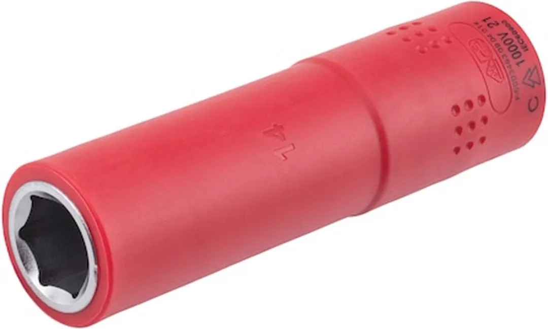 Würth VDE Dopsleutel 14mm 1/2 inch Lang - 1 Stuk