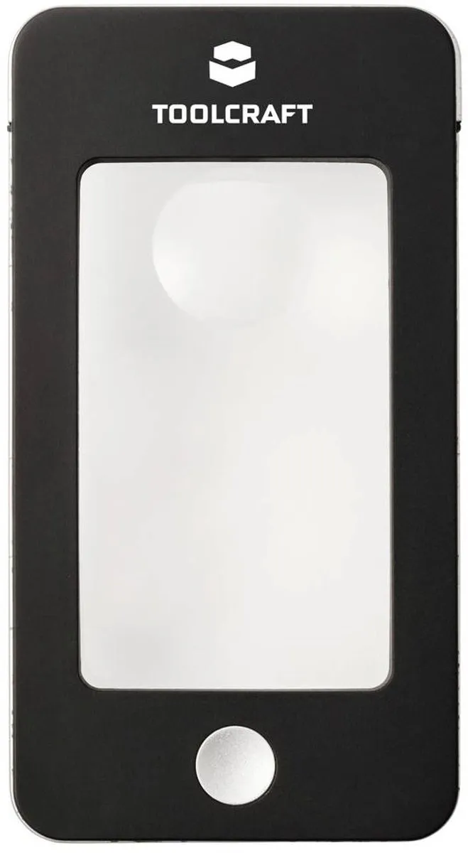 TOOLCRAFT TO-10283184 Vergrootglas - 2x/4x - Ø23mm - Zwart