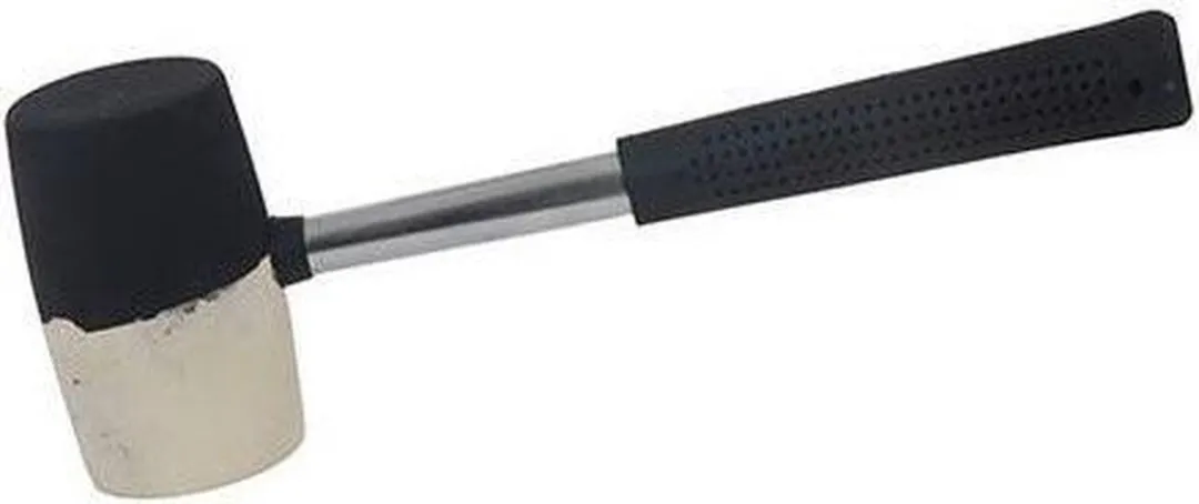 Silverline Rubberen Combinatiehamer 454g - Stalen Schacht