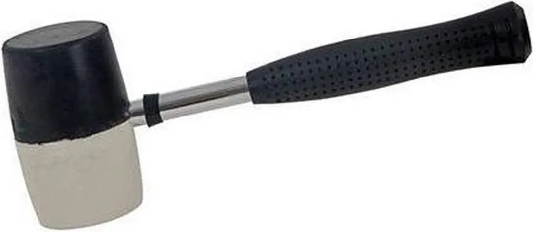 Silverline Rubberen Combinatiehamer 454g - Stalen Schacht