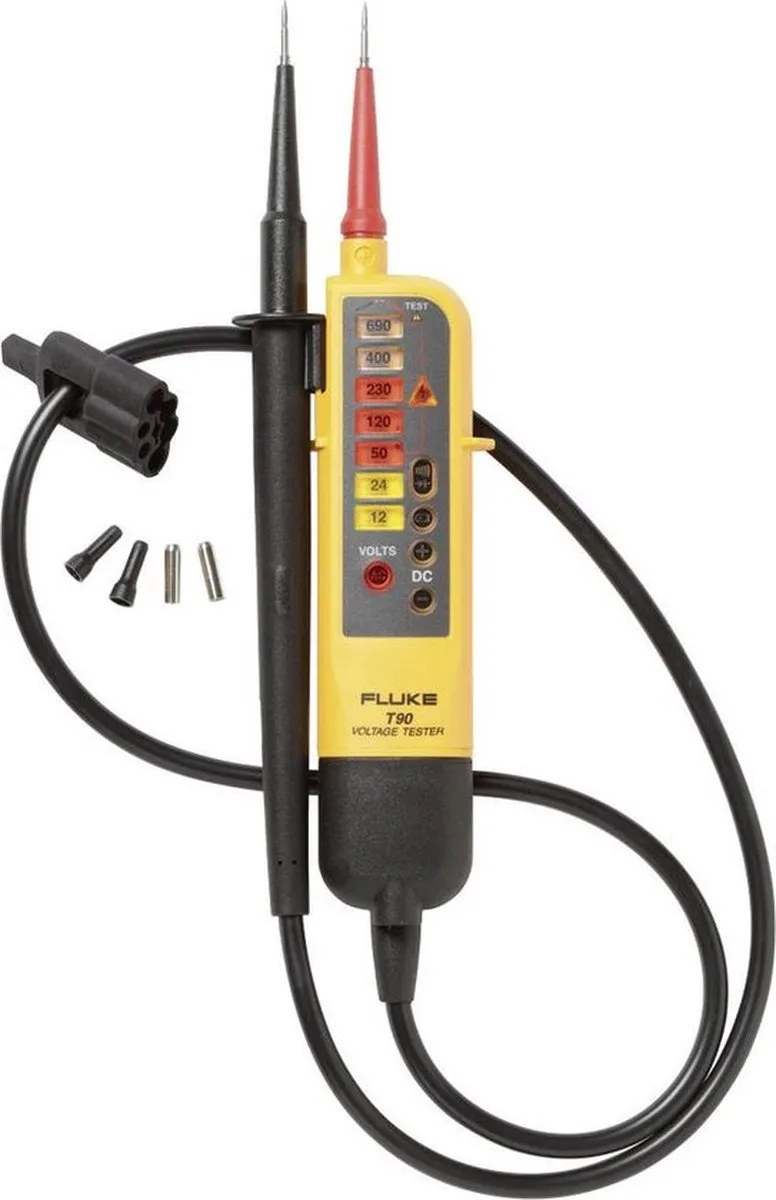 Fluke T90 Tweepolige Spannings- en Doorbeltester 690V AC/DC - afbeelding 6 van 6