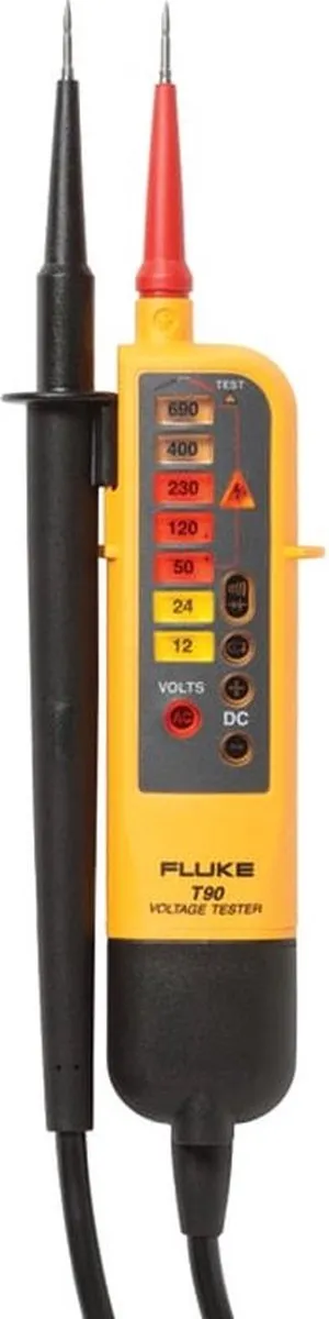 Fluke T90 Tweepolige spannings- en doorbeltester - AC/DC 690V