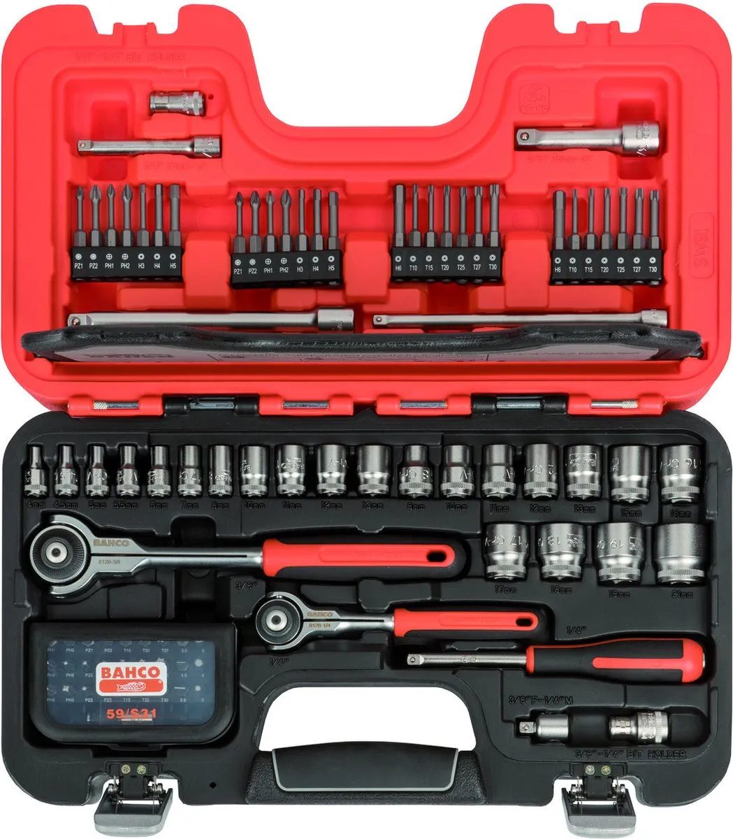 Bahco SW91 Dopsleutelset 91-delig