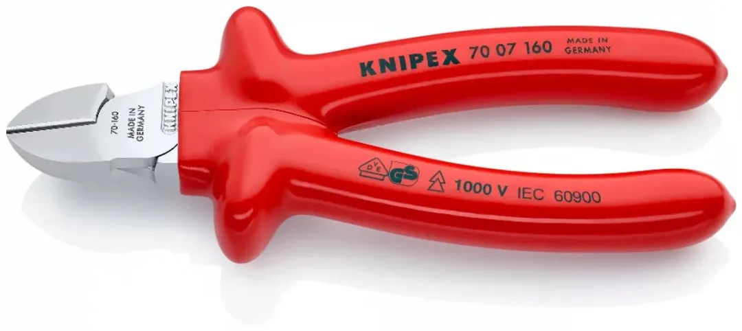 Knipex 70 07 160 Zijsnijtang 160mm - VDE S - Zwart