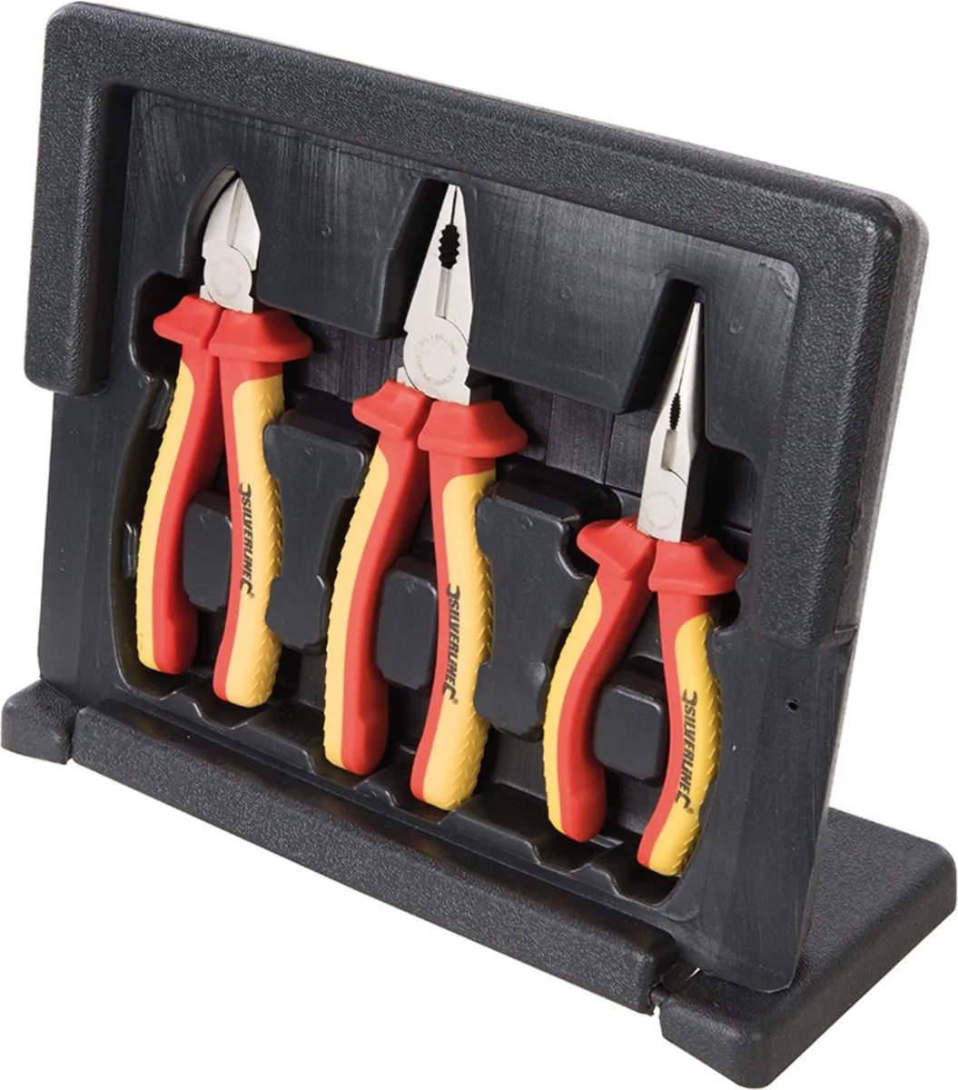 Silverline Tangen Set 3-delig - VDE Oranje/Zwart
