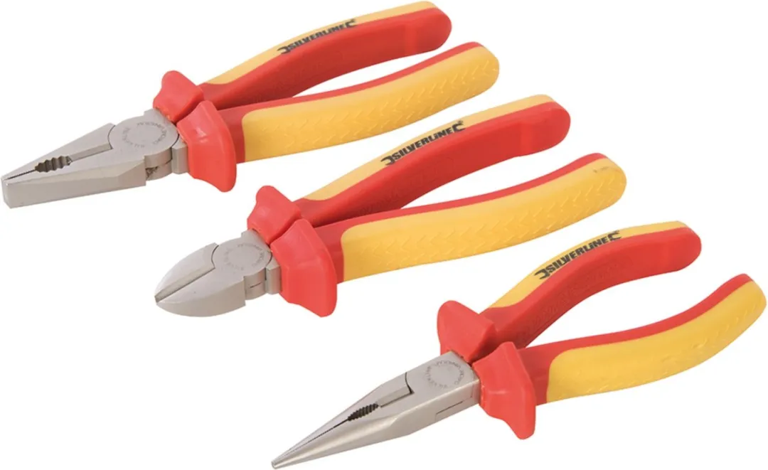 Silverline Tangen Set 3-delig - VDE Oranje/Zwart