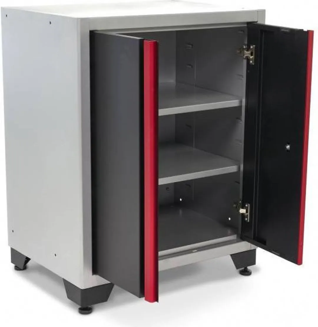 HBM DeLUXE PROFI Gereedschapskast - Rood/Zilver/Zwart