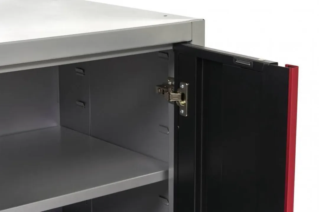 HBM DeLUXE PROFI Gereedschapskast - Rood/Zilver/Zwart