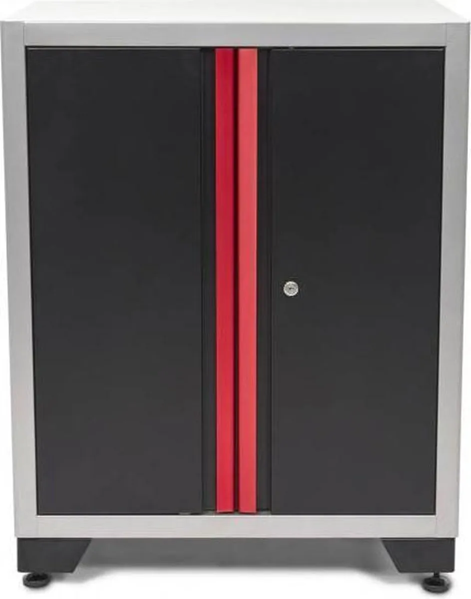 HBM DeLUXE PROFI Gereedschapskast - Rood/Zilver/Zwart