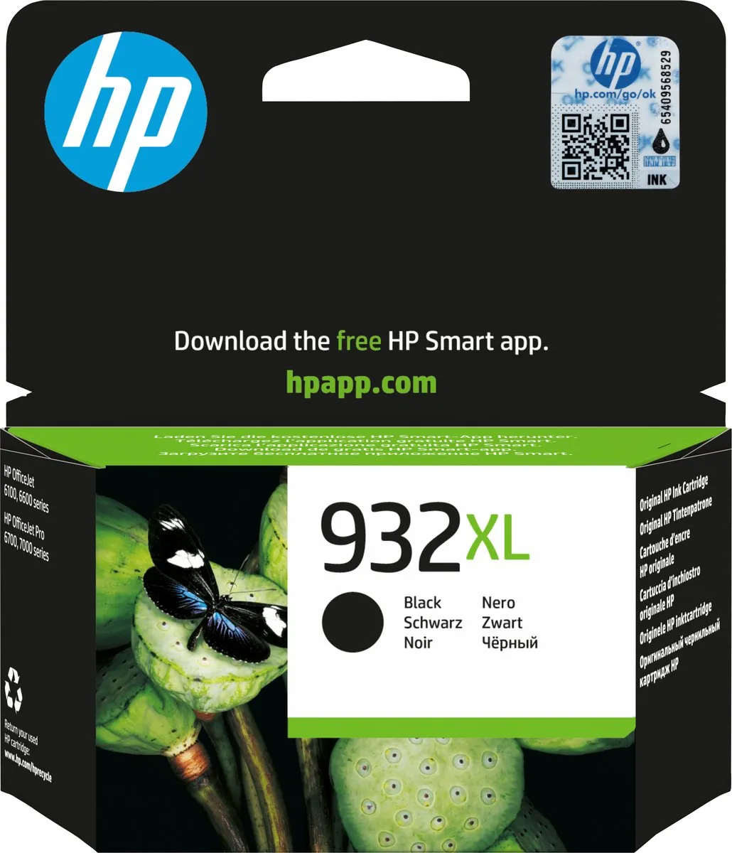 HP 932XL Inktcartridge Zwart