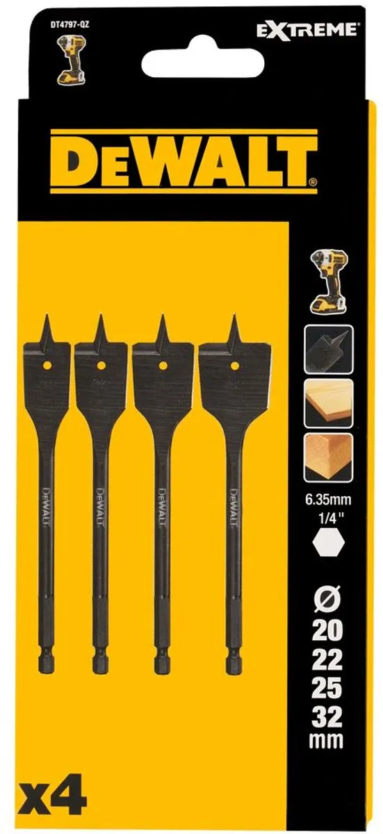 DeWalt EXTREME Houtboor Set DT4797-QZ