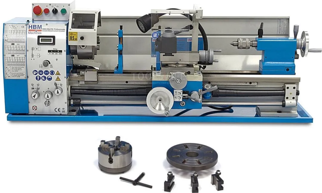 HBM Machines 290 x 750 Metaaldraaibank - Digitaal 2-assig SINO