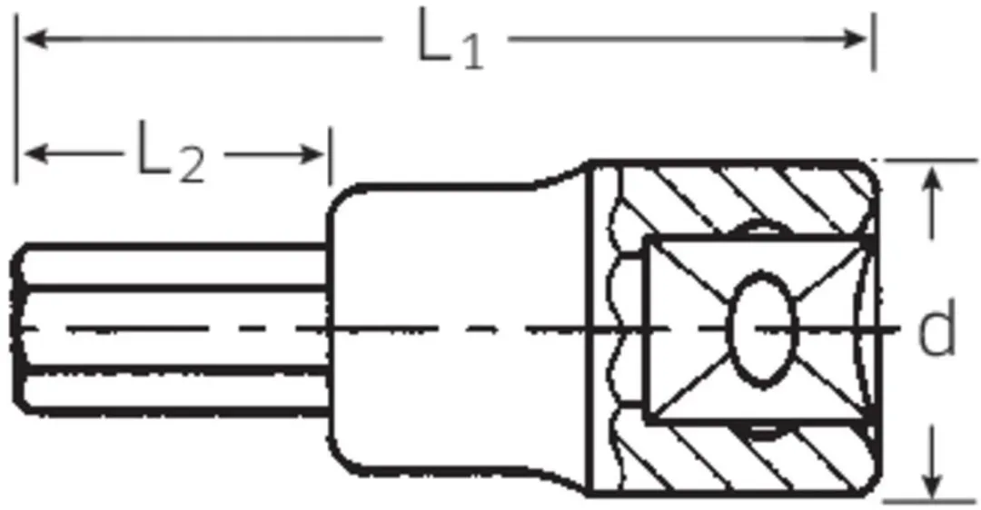 Stahlwille 49 10 02050010 Inbus Dopsleutelbit 10 mm