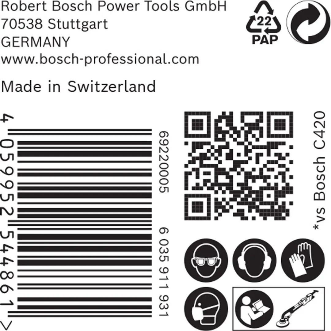 Bosch Professional EXPERT C470 Schuurkringen 225mm P80 - 25 Stuks