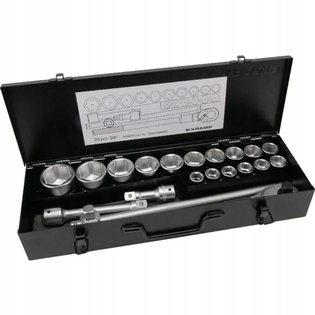 Kramp 3/4" Doppenset 20-delig