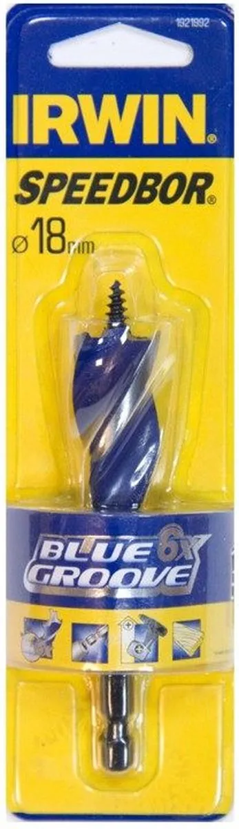 Irwin Blue Groove Speedboor 18mm x 4
