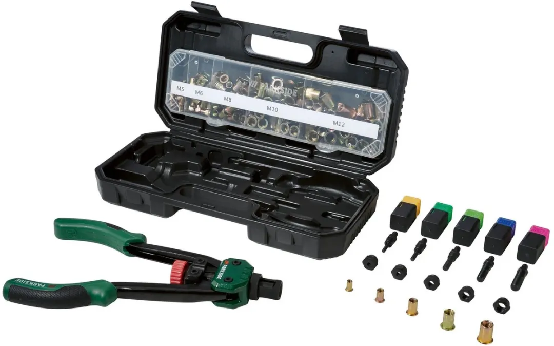 PARKSIDE Klinkmoertang 33cm - Groen/Zwart - 150 Moeren