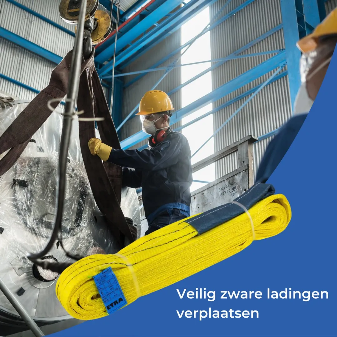 TETRA Tools Hijsband 3 ton 5m - Geel