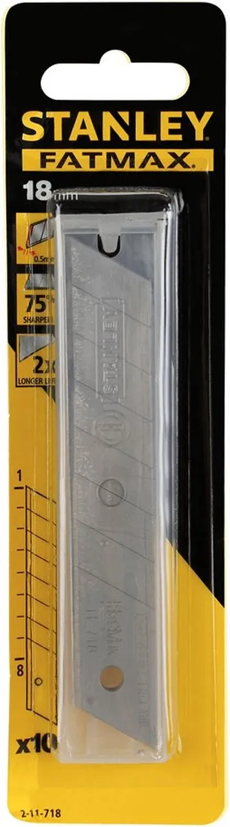 Stanley FatMax Reserve Afbreekmes 18mm - 10 Stuks - afbeelding 6 van 6