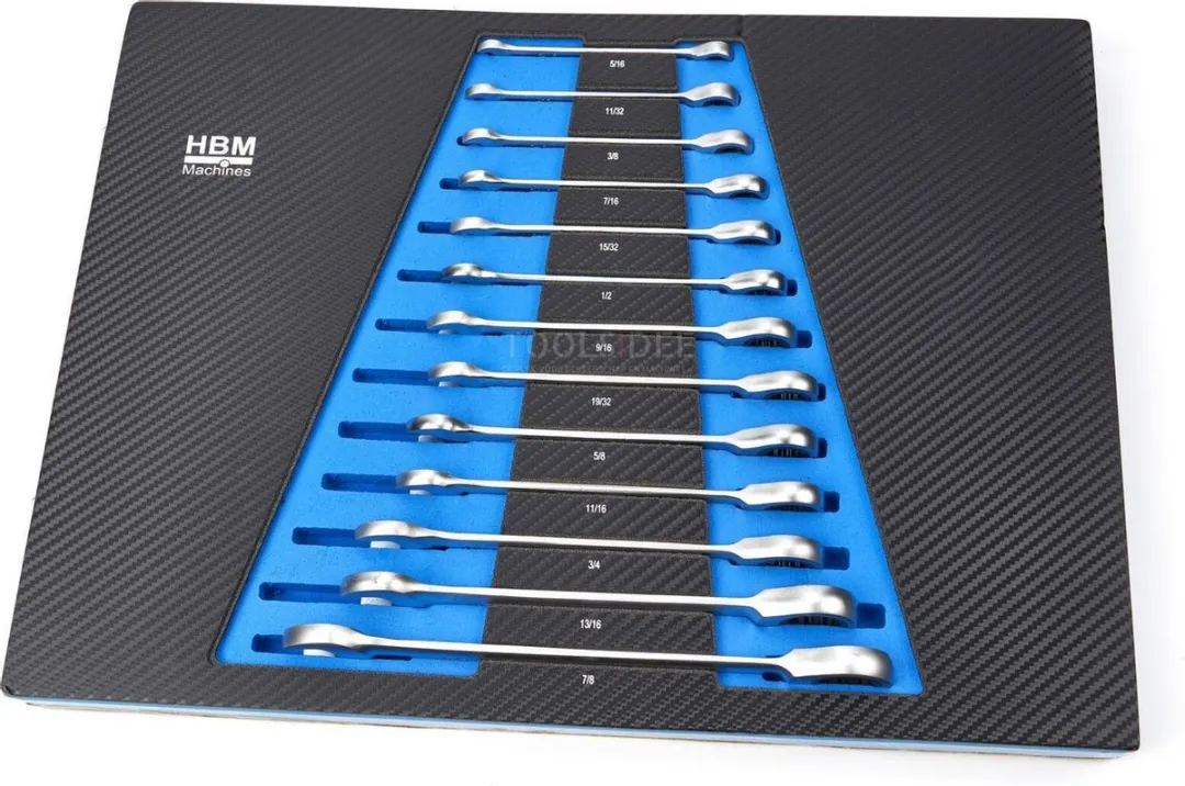 HBM 13-delige Steeksleutelset INCH
