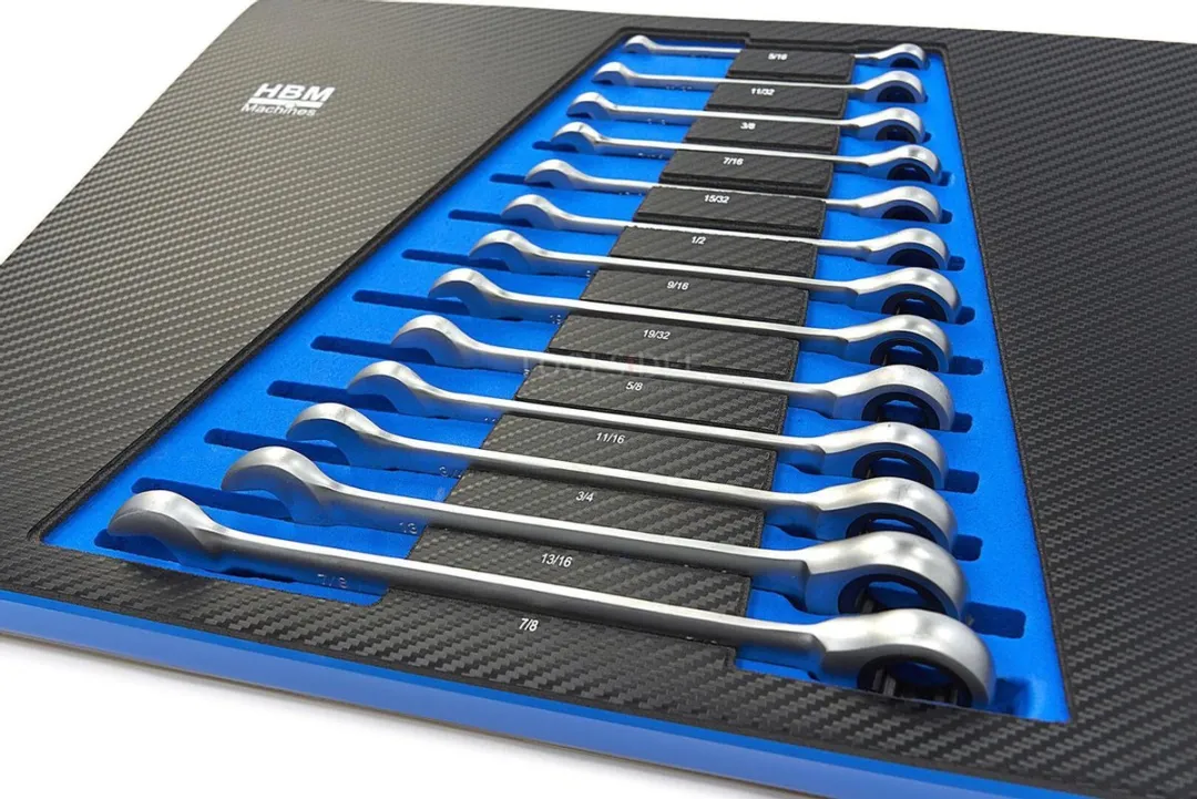 HBM 13-delige Steeksleutelset INCH - 27mm - Carbon Foam Inlay