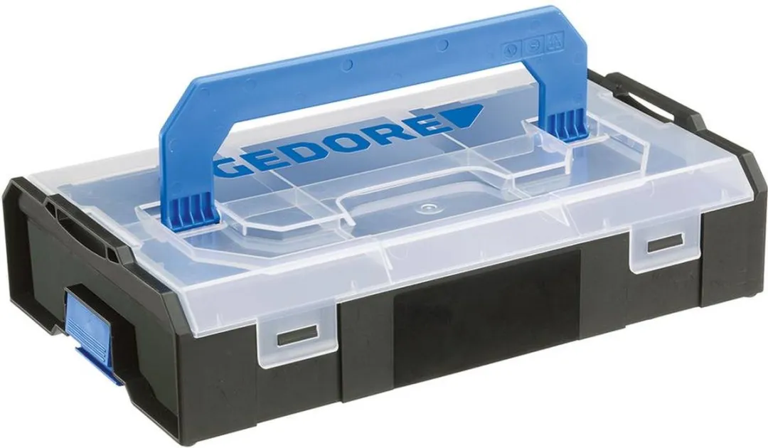 Gedore 2950529 Gereedschapskist - Kunststof Zwart/Transparant