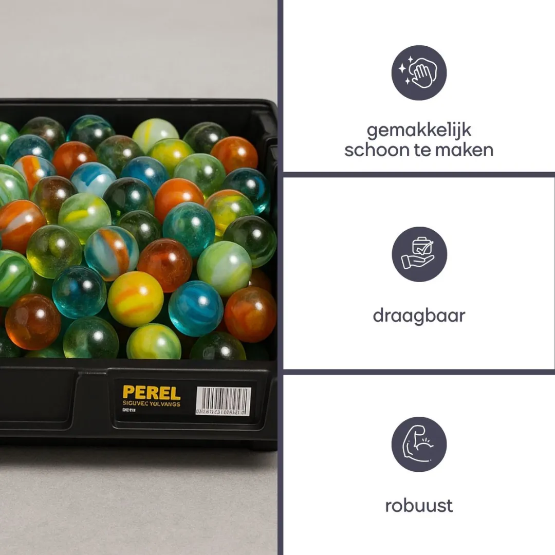 Perel Stapelbak 217x360x155mm - Zwart