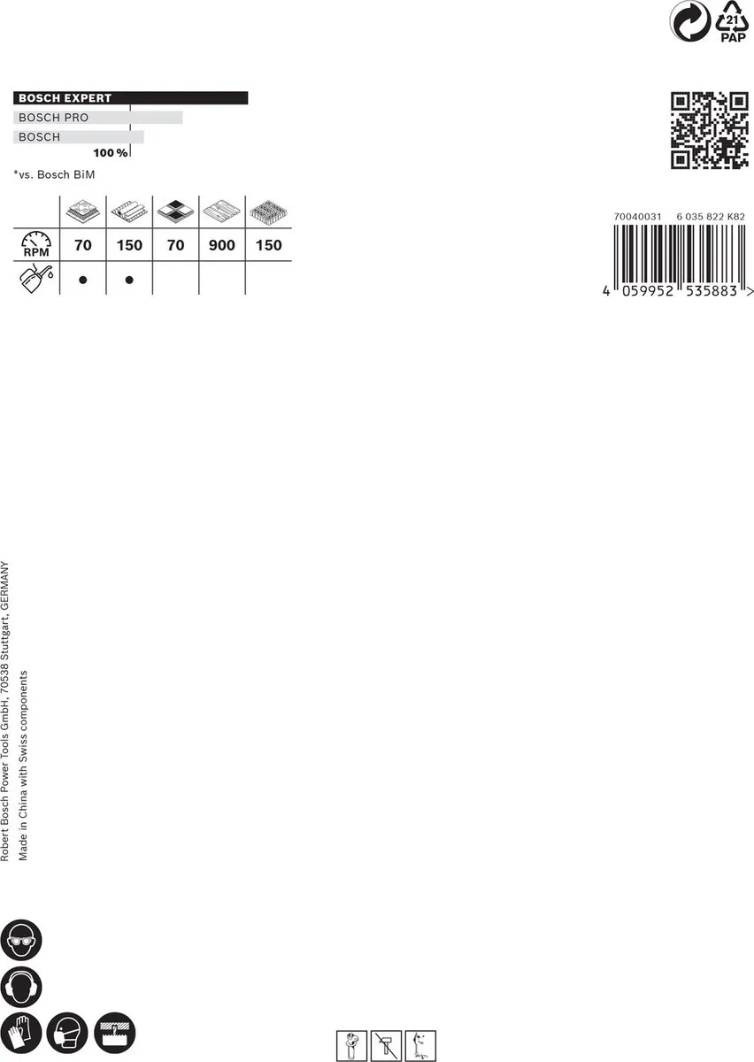 Bosch Professional EXPERT Tough Material Gatzaag 114mm