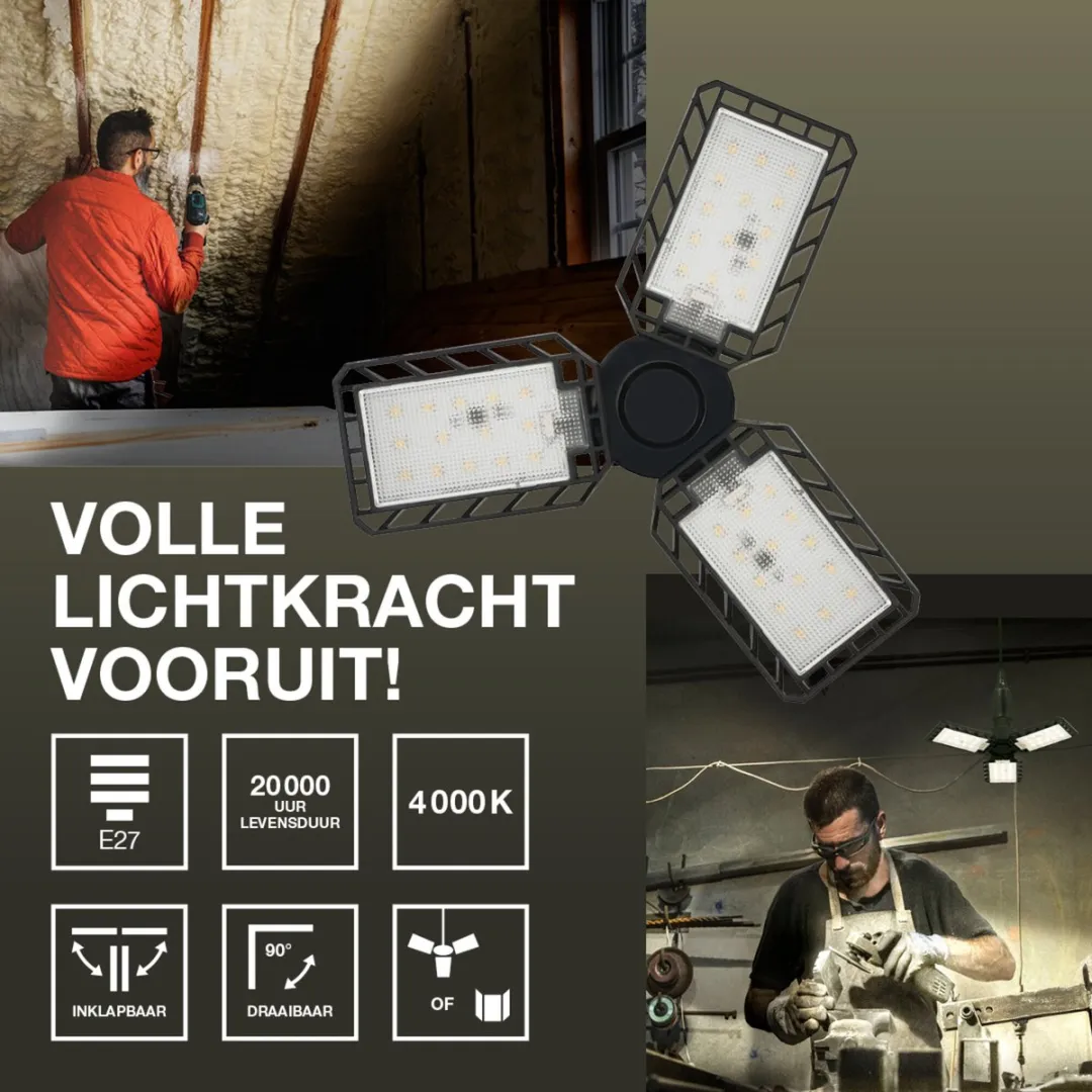Osram Highbay Blade E27 40W 840 Plafondlamp - Zwart